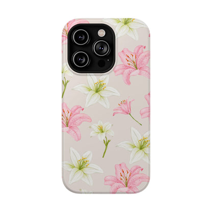 Beige Tiger Lily iPhone Case from Stella Cases