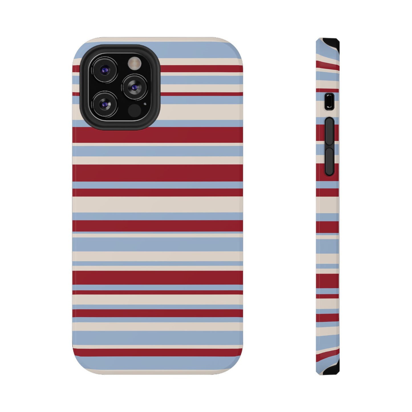 Cherry Soda Stripes iPhone Case