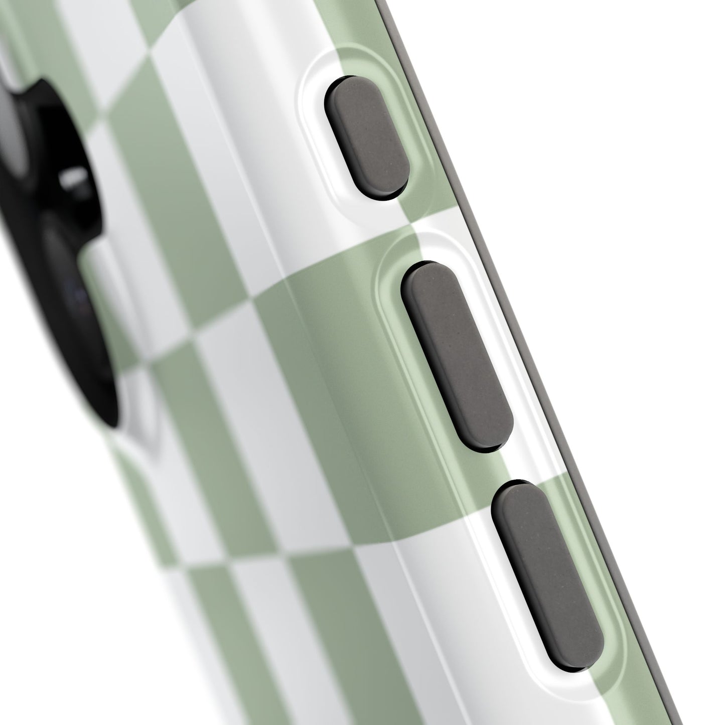 Sage Green Checkered iPhone Case