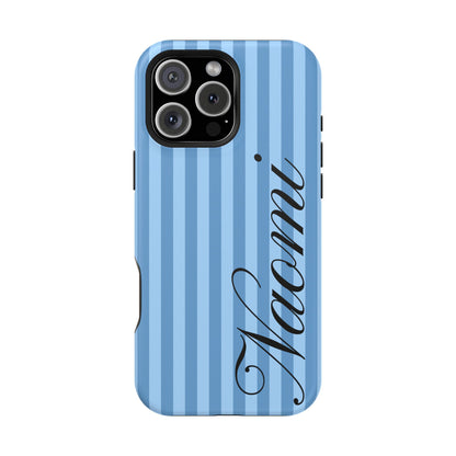 Personalized Seaside Stripes iPhone Case