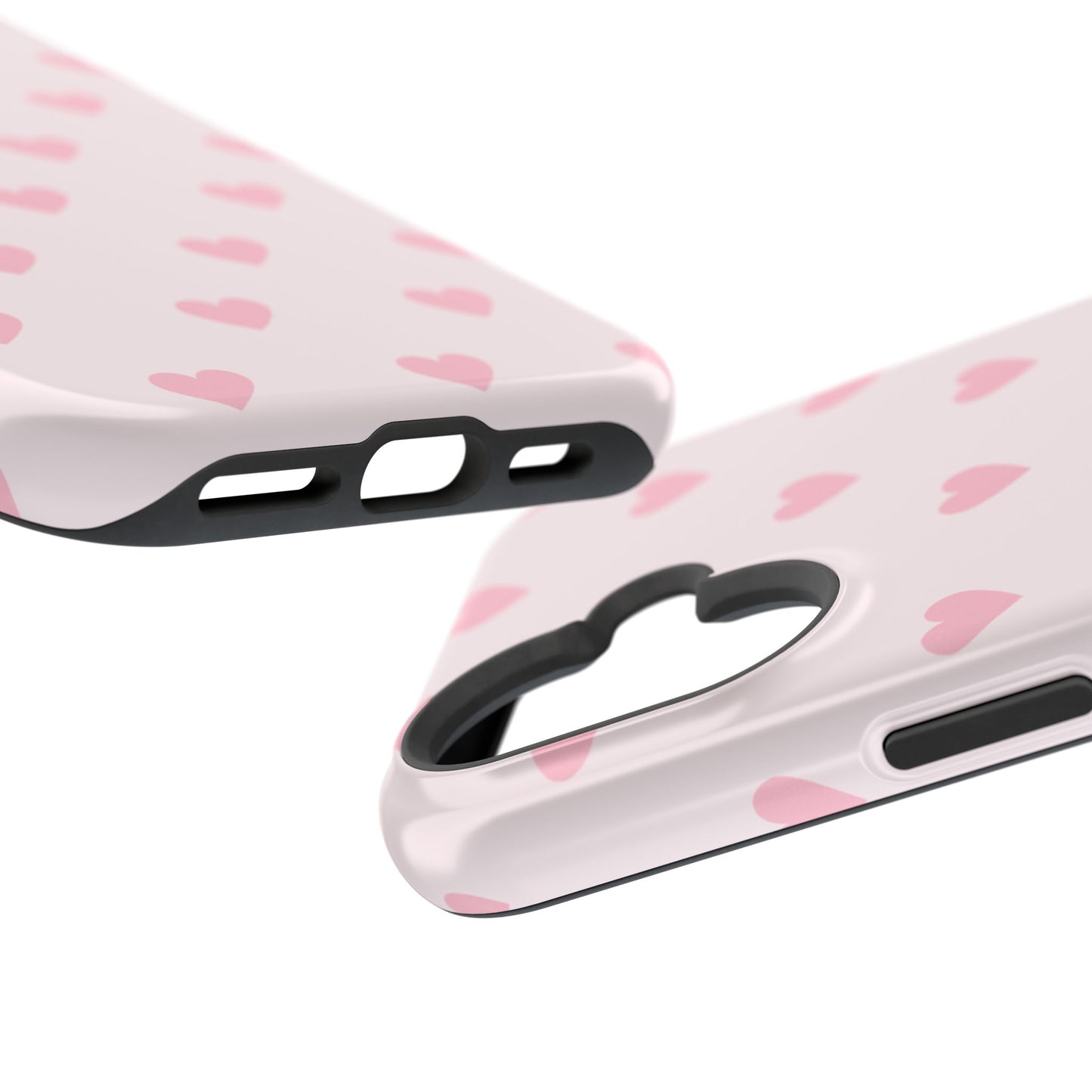 Light Pink Hearts iPhone Case