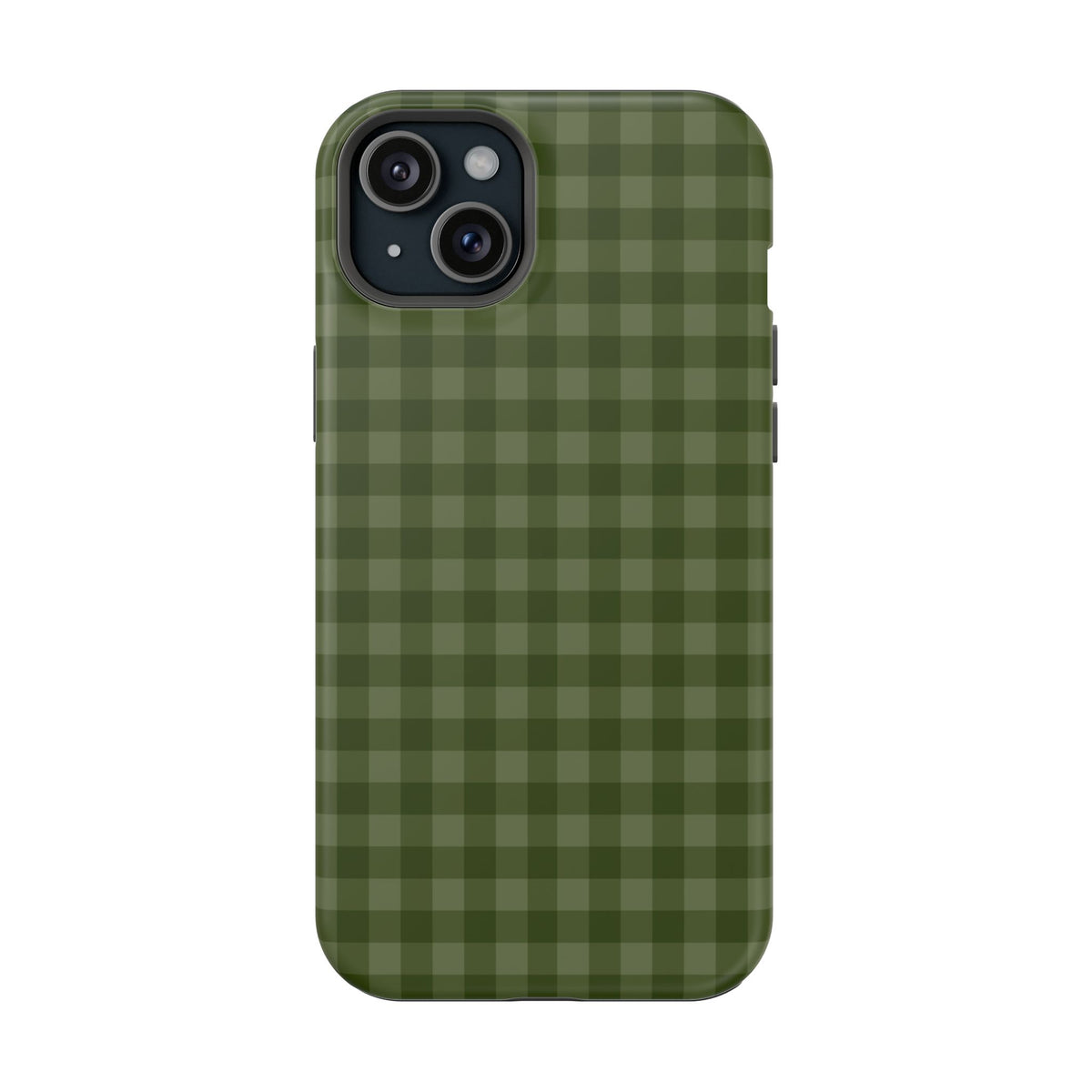 Green Gingham iPhone Case
