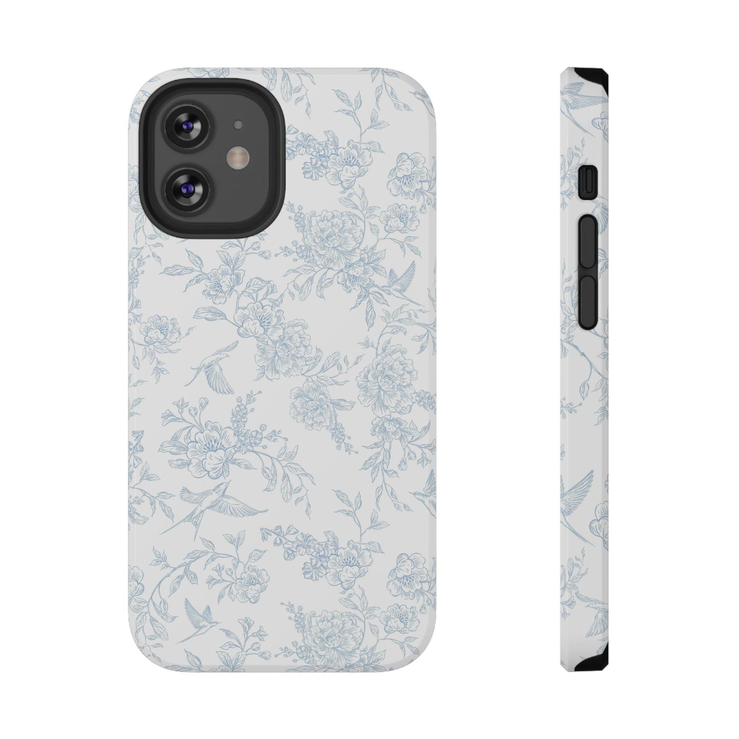 French Blue Toile iPhone Case
