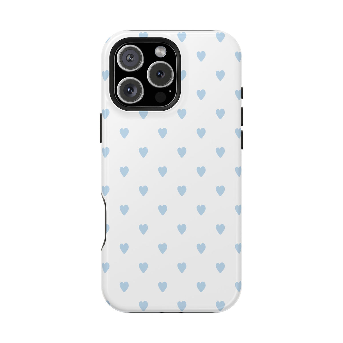 Blue Little Hearts iPhone Case