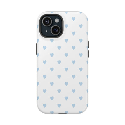 Blue Little Hearts iPhone Case