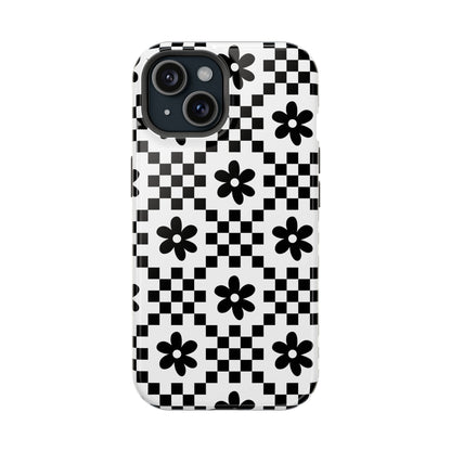 Monochrome Daisy iPhone Case