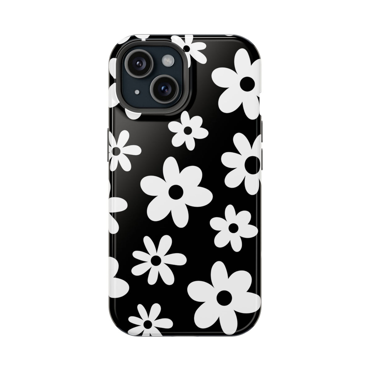Black Flower Power iPhone Case