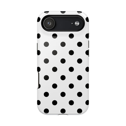 Black Polka Dots iPhone Case