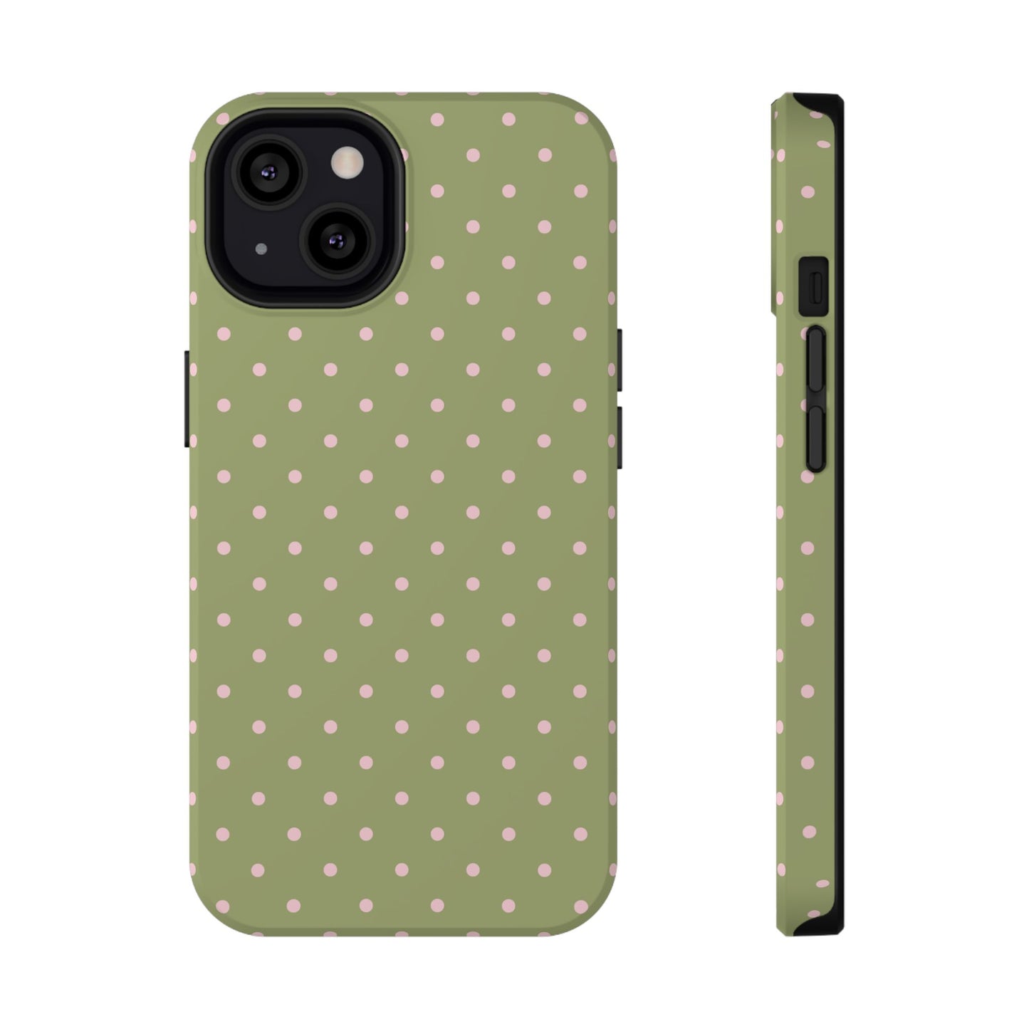 Pink Matcha Mini Dots iPhone Case