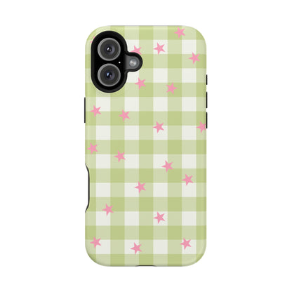 Lucky Star Gingham iPhone Case