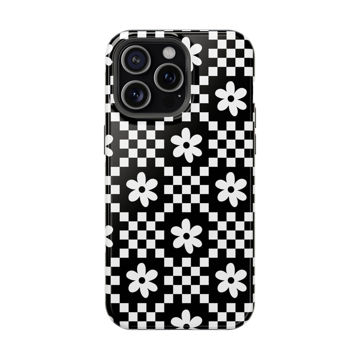 Checkerboard Daisy iPhone Case from Stella Cases
