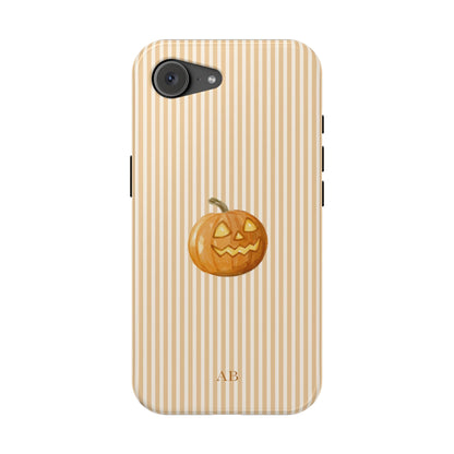 Custom Initials Pumpkin Cutie iPhone Case