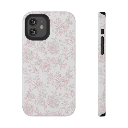 French Rosy Toile iPhone Case