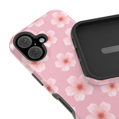 Pink Cherry Blossoms iPhone Case