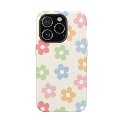 Preppy Retro Flowers iPhone Case