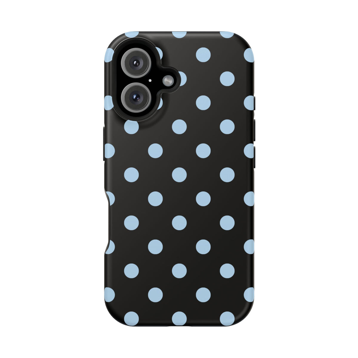 Blue Velvet Polka Dots iPhone Case