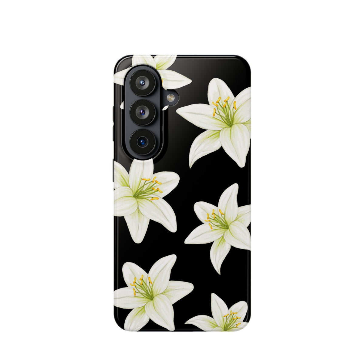 Black Tiger Lily Samsung Case