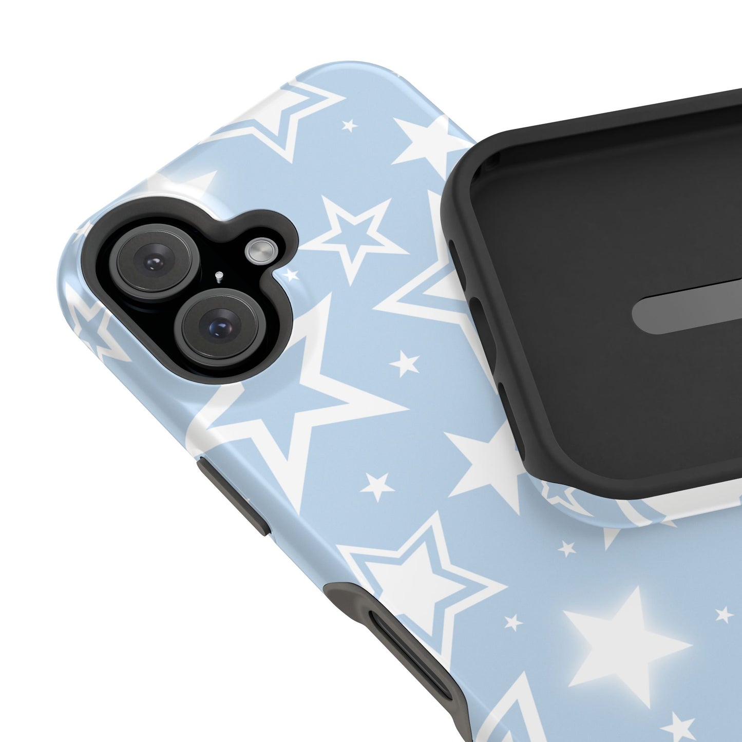 Blue Y2K Stars iPhone Case