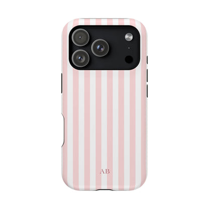 Custom Initials Pink Beau iPhone Case