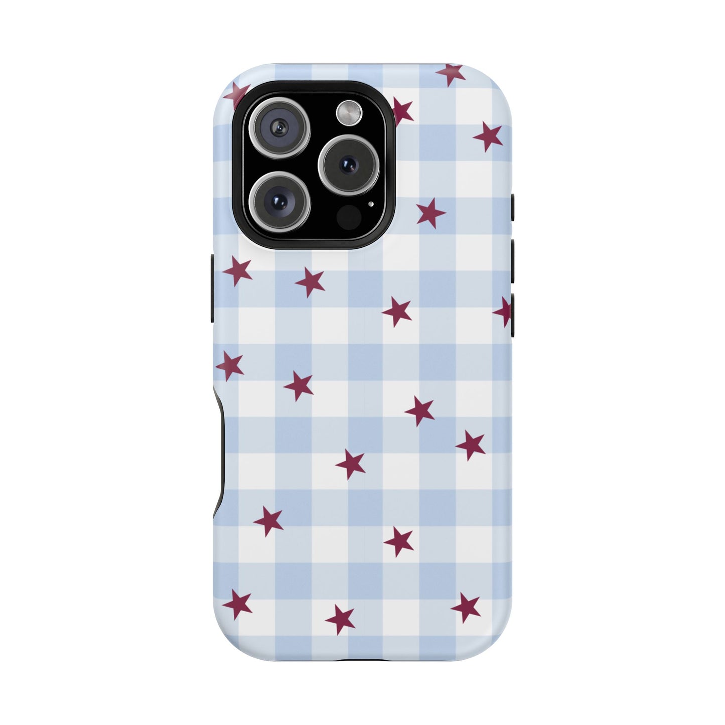 Mulberry Gingham iPhone Case