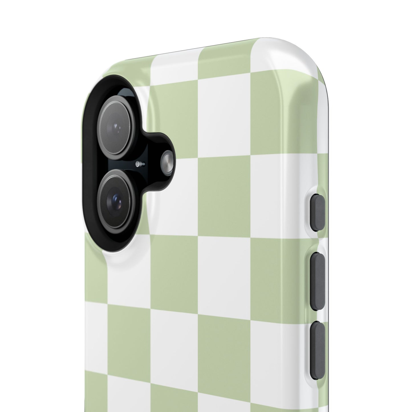 Pastel Green Checkered iPhone Case