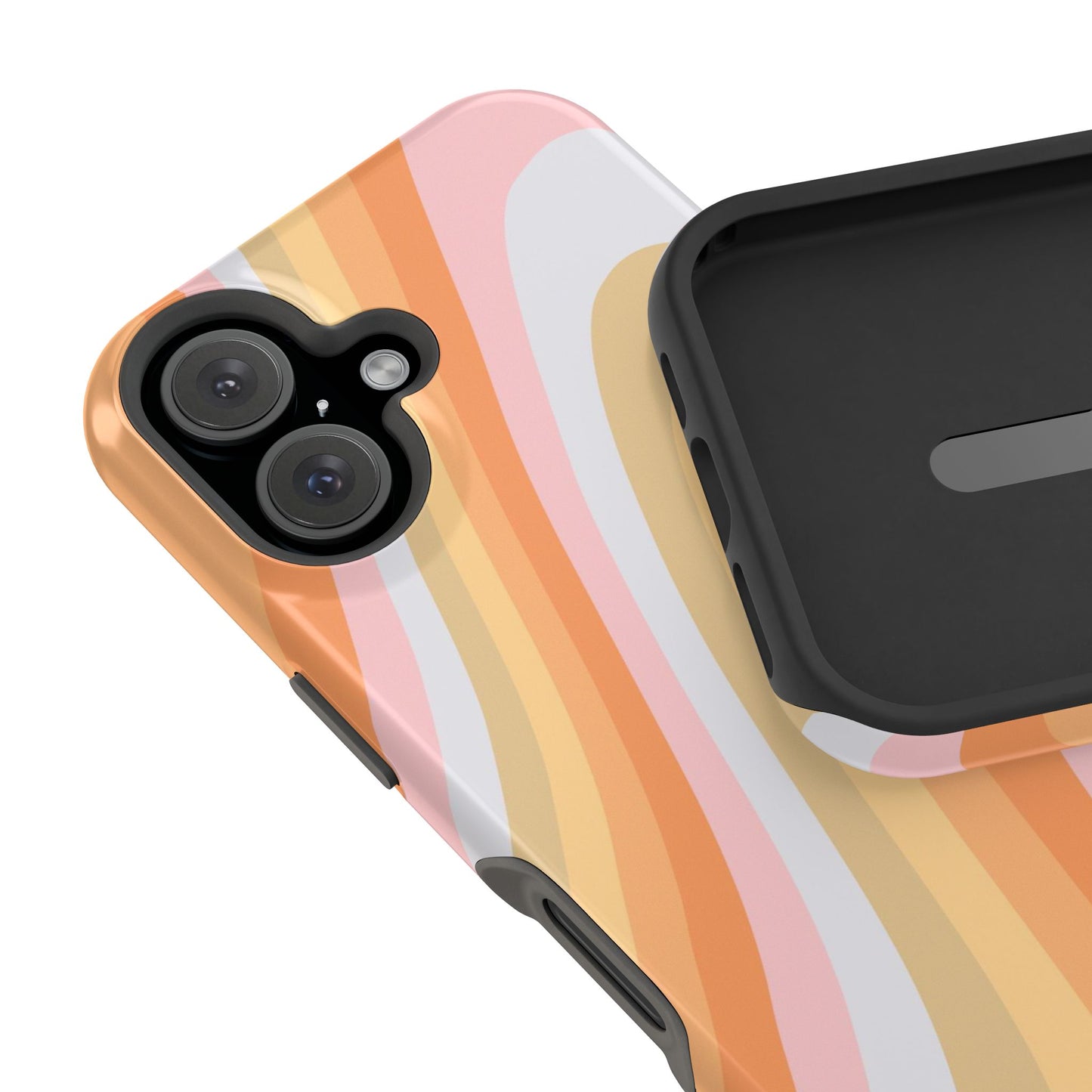 Rainbow Waves iPhone Case