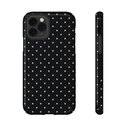 Blue Velvet Mini Dots iPhone Case