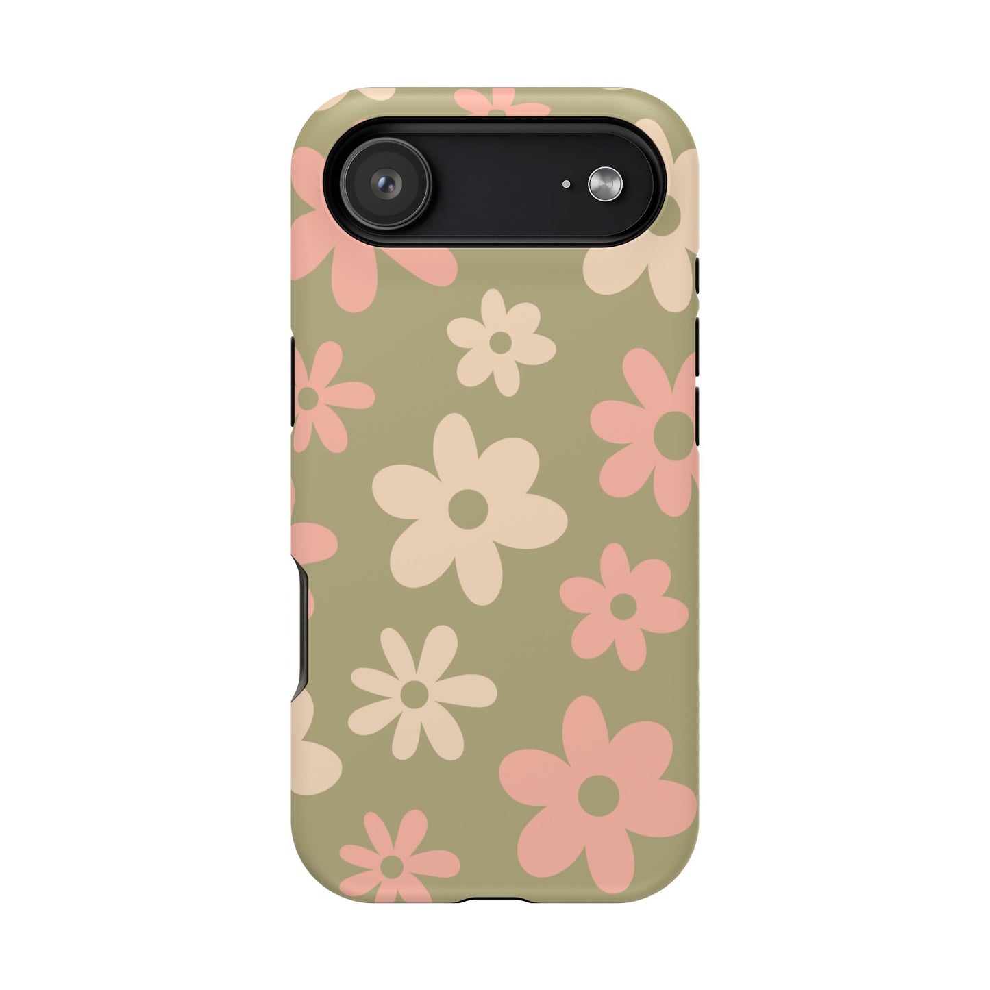 Green Flower Power iPhone Case