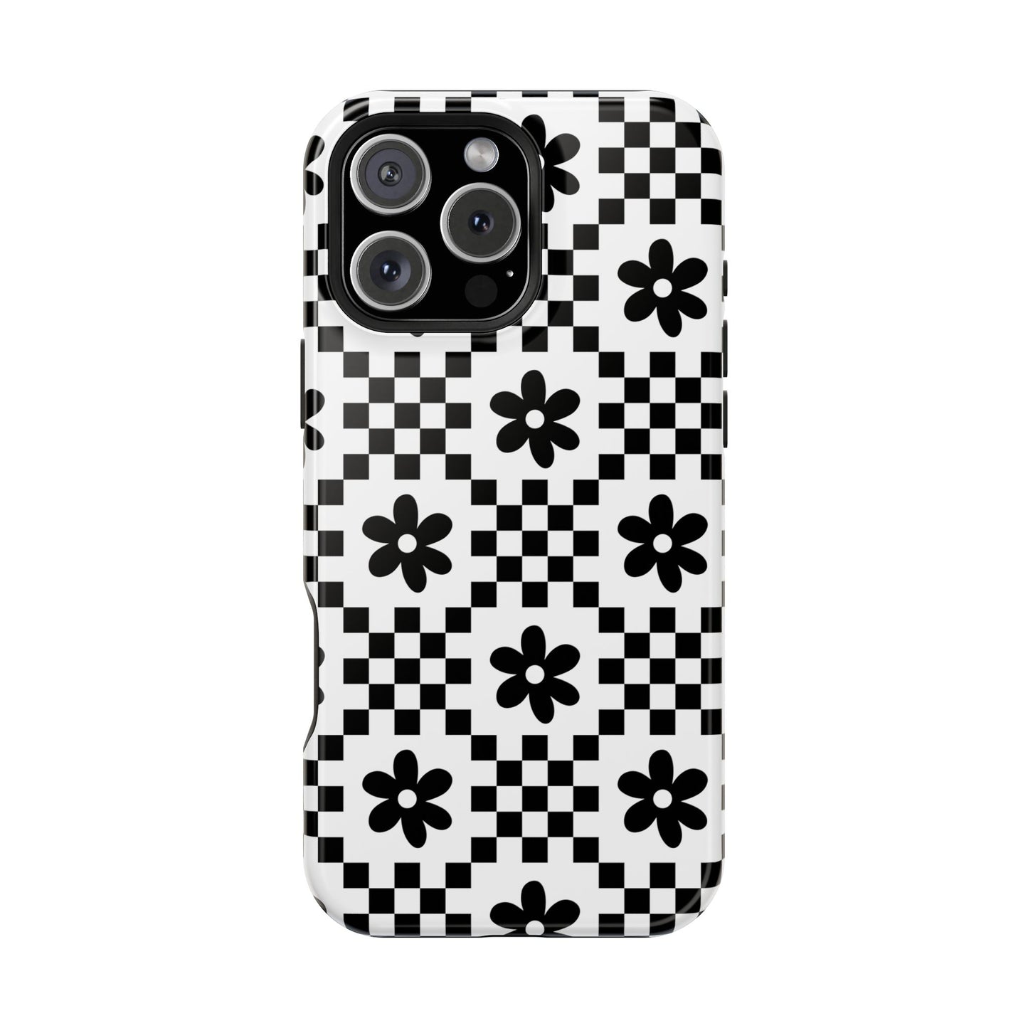 Monochrome Daisy iPhone Case