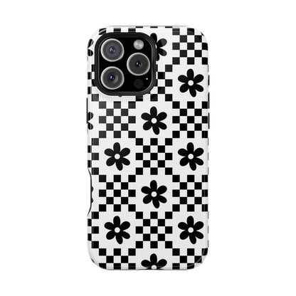 Monochrome Daisy iPhone Case