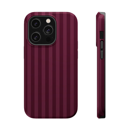 Plum Stripes iPhone Case