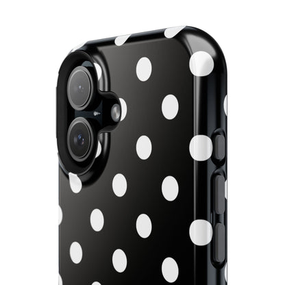 White Polka Dots iPhone Case