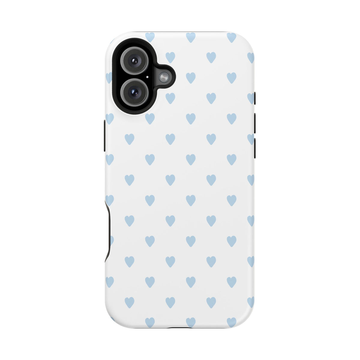 Blue Little Hearts iPhone Case