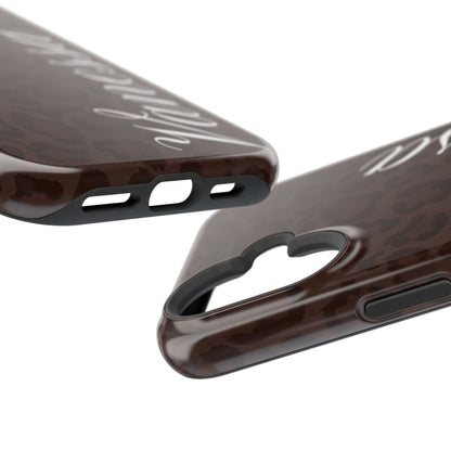 Custom Mocha Leopard iPhone Case