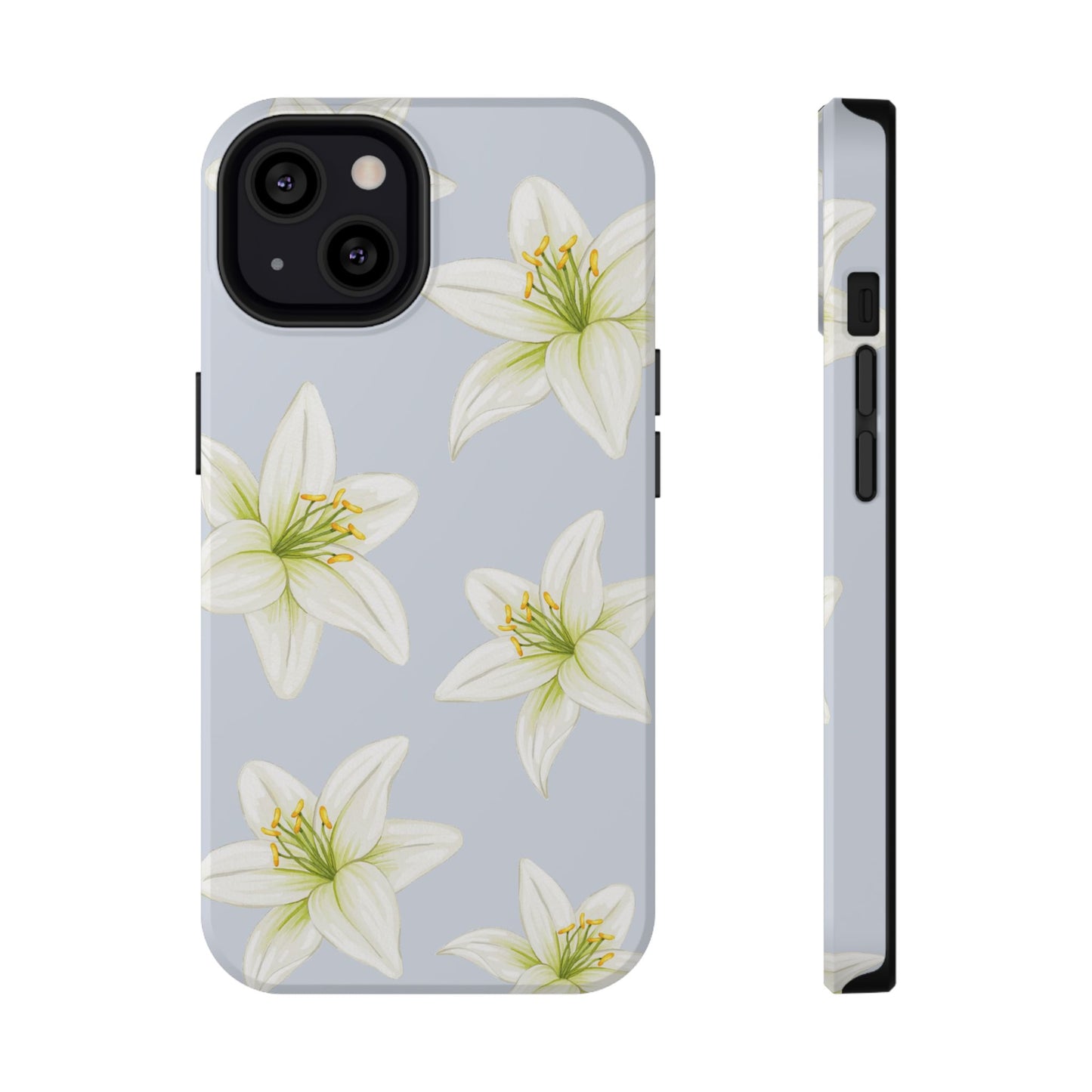 Blue Tiger Lily iPhone Case