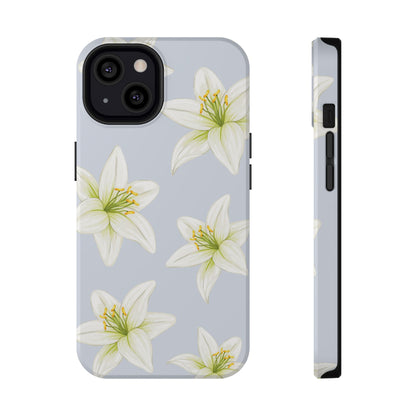 Blue Tiger Lily iPhone Case