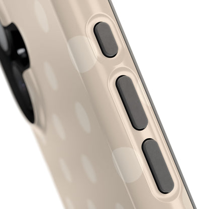 Beige Polka Dots iPhone Case