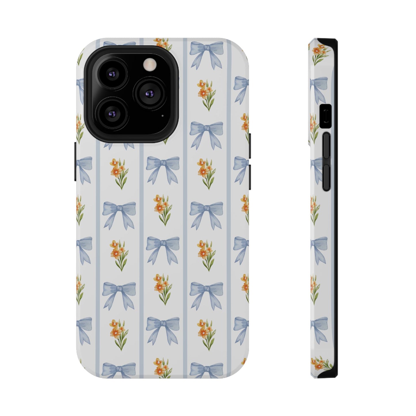 Blue Bows iPhone Case