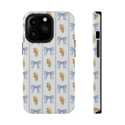 Blue Bows iPhone Case