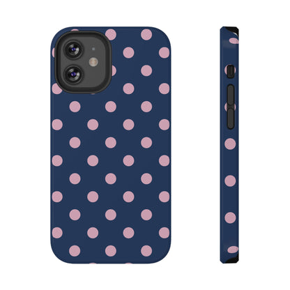 Periwinkle Polka Dots iPhone Case