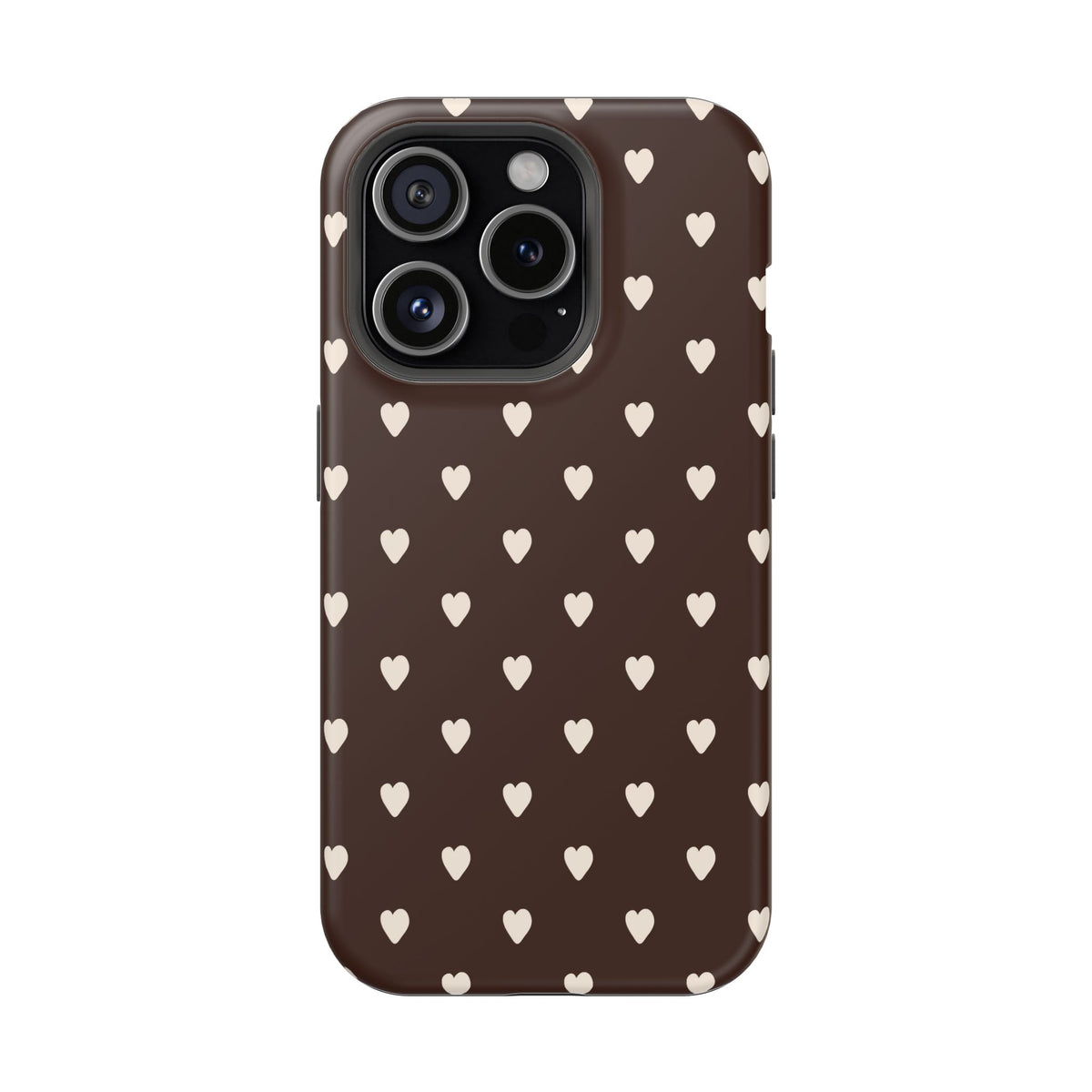 Mocha Hearts iPhone Case
