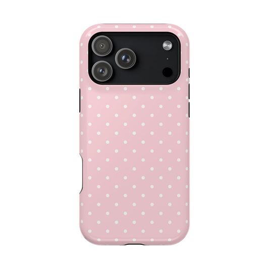 Pink Candy Mini Polka Dots iPhone Case
