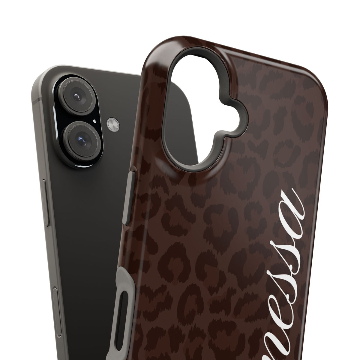 Custom Mocha Leopard iPhone Case