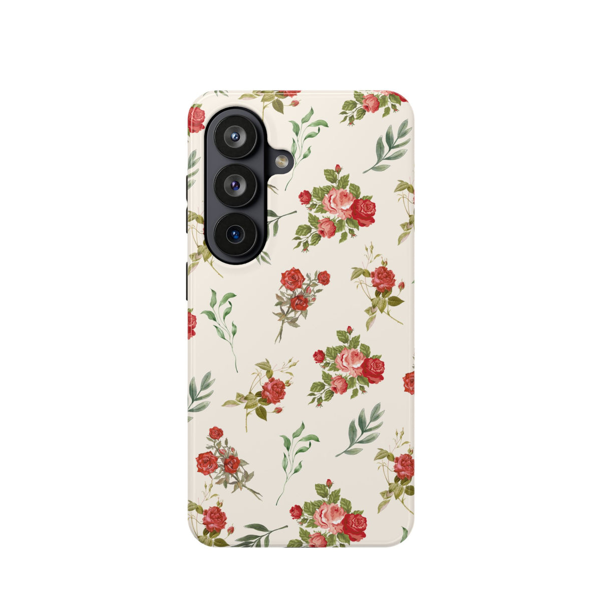 Red Vintage Roses Samsung Case