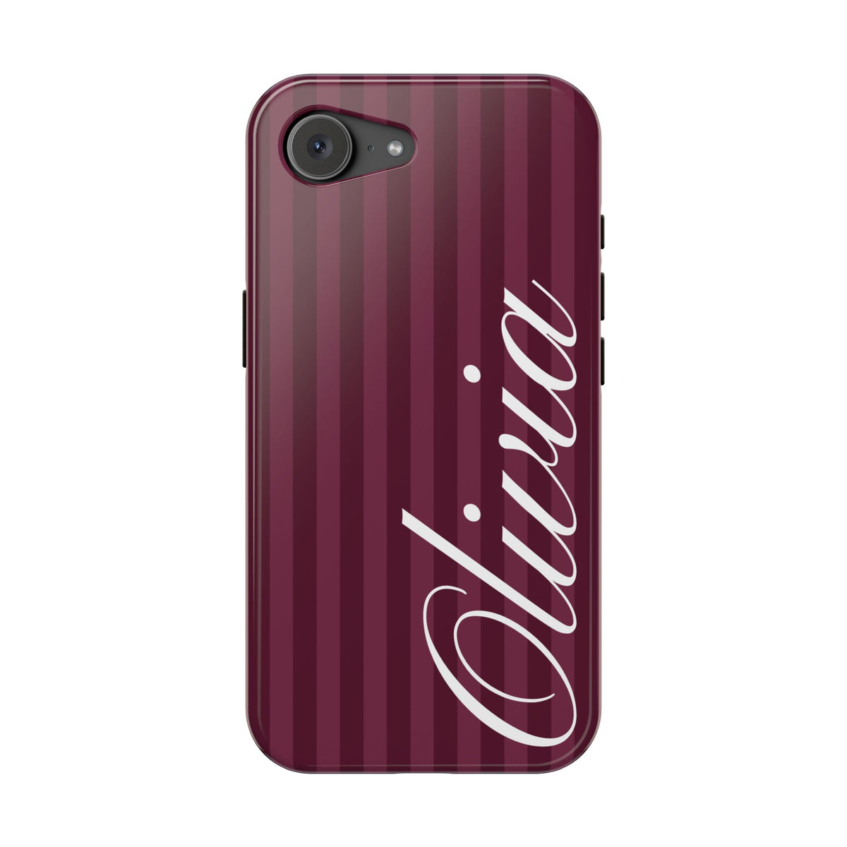 Custom Plum Stripes iPhone Case