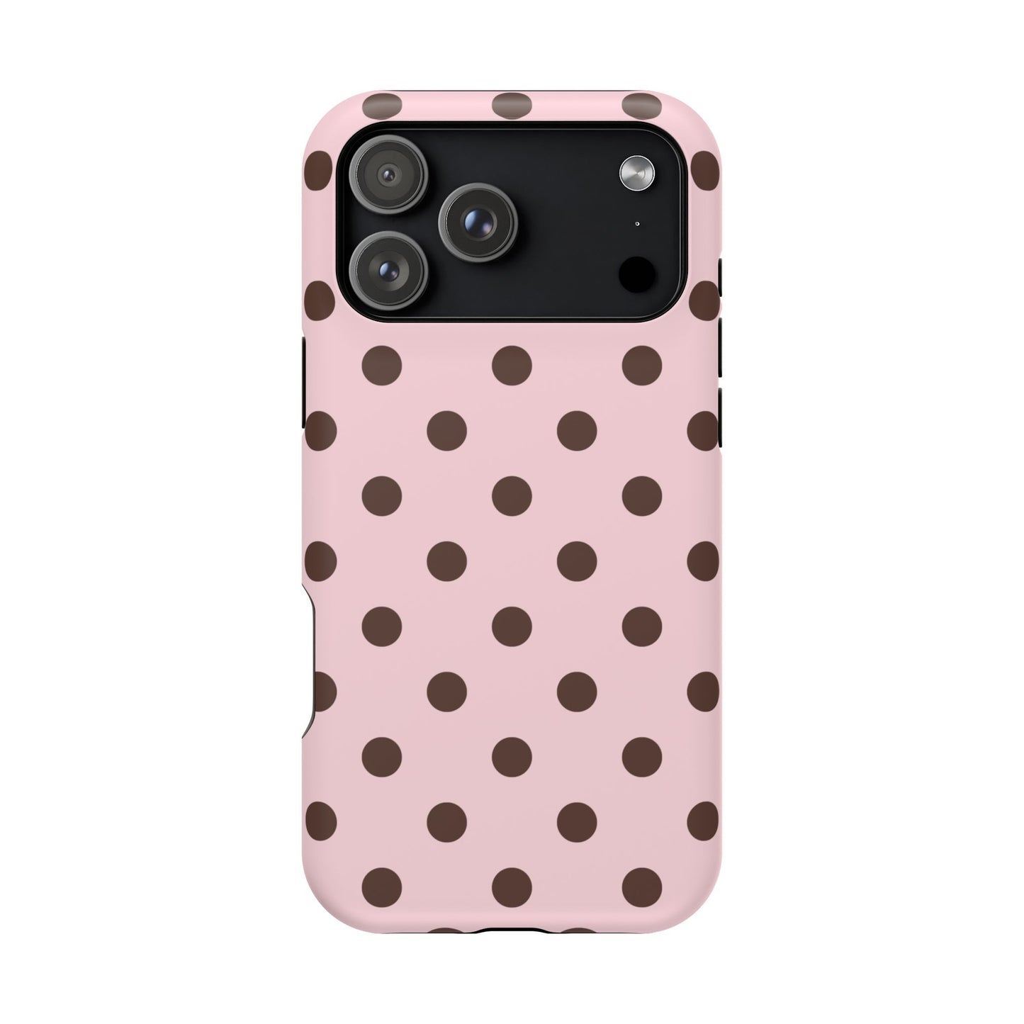 Strawberry Mocha Polka Dots iPhone Case