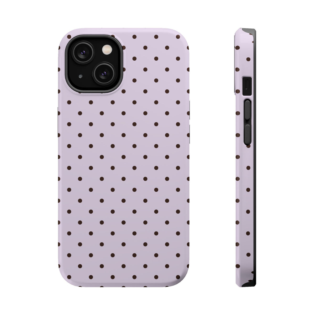 Berry Mocha Mini Dots iPhone Case
