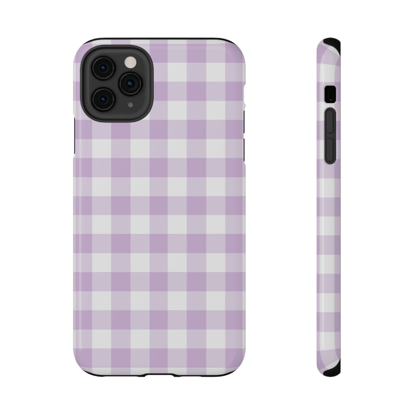 Purple Gingham iPhone Case