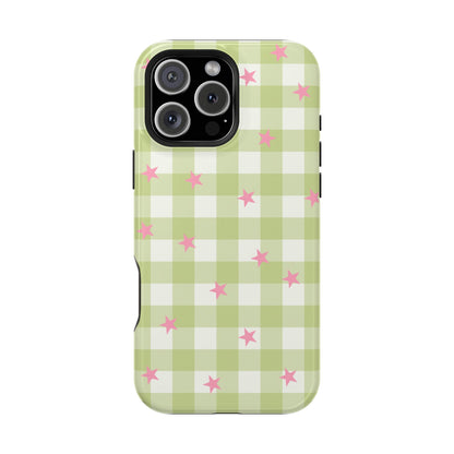 Lucky Star Gingham iPhone Case