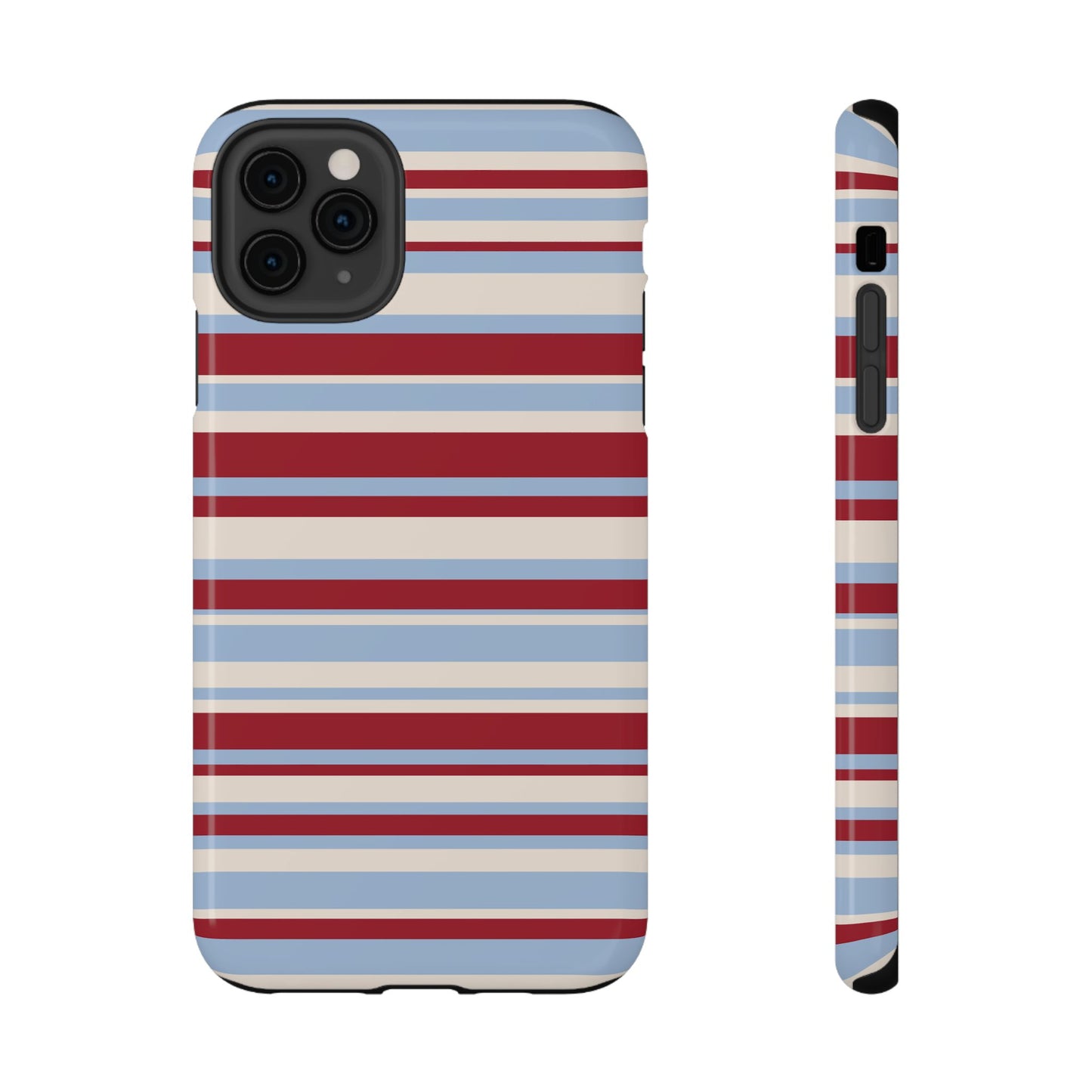 Cherry Soda Stripes iPhone Case